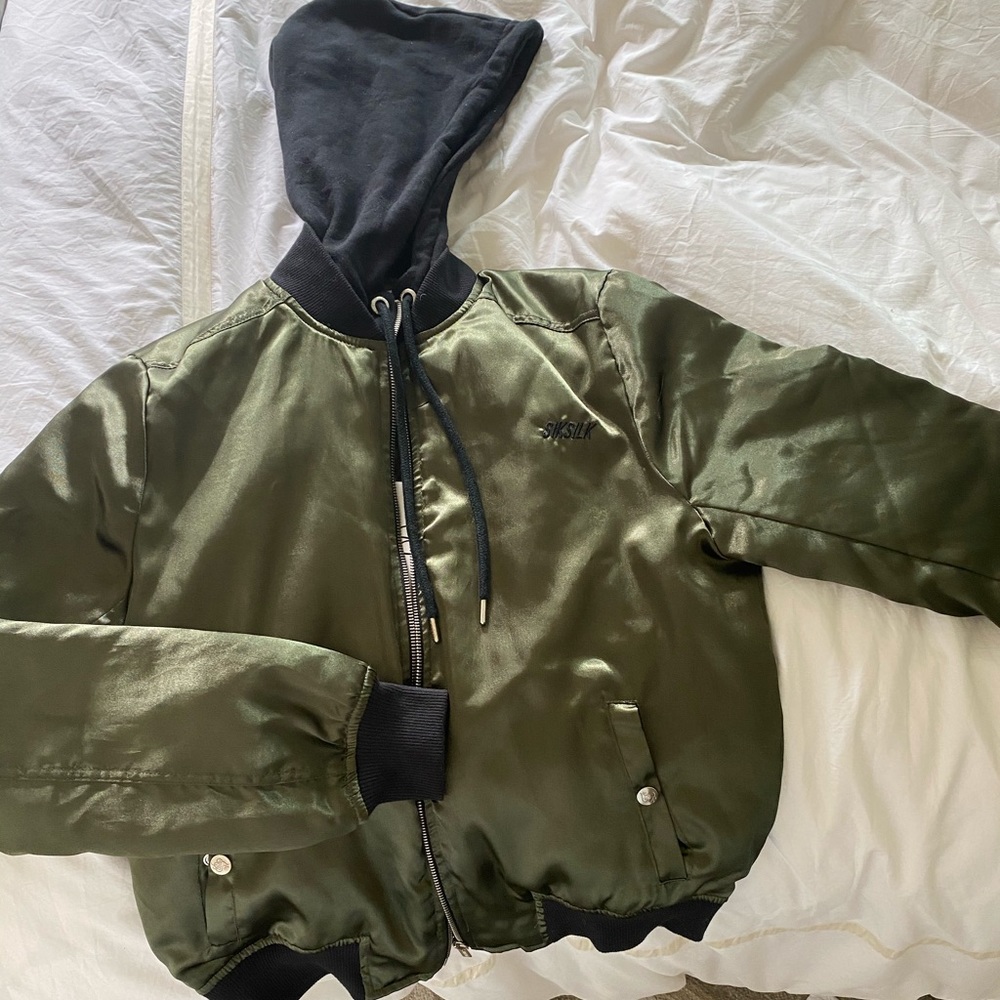 SilkSilk Bomber Jacket